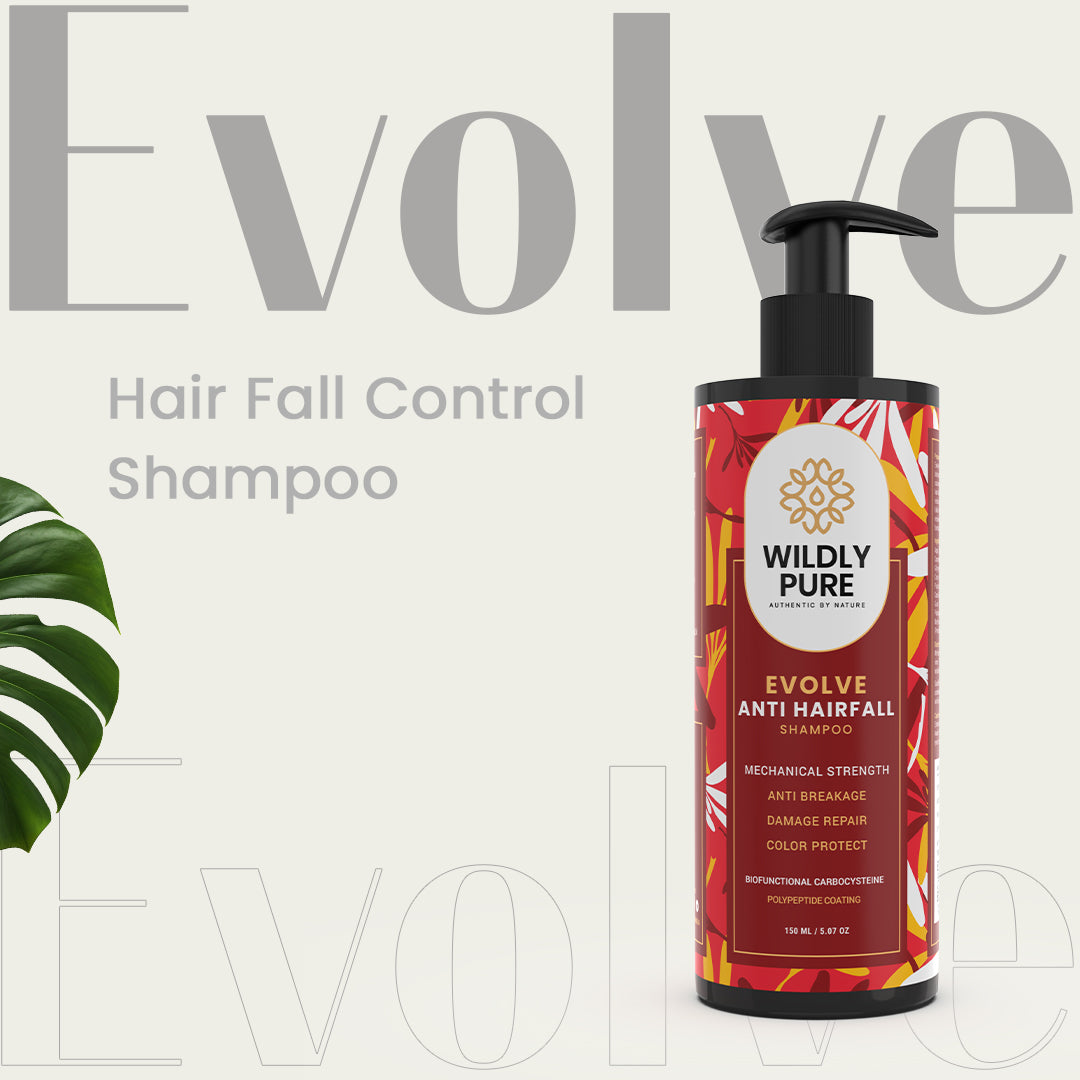 Evolve Hair fall Control Shampoo with Polypeptides & Biofunctional Carbocysteine 150ml