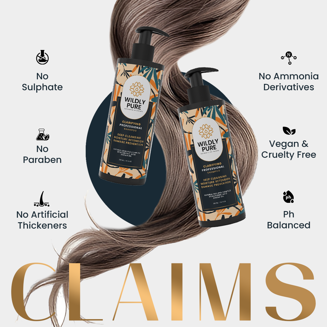 Clarifying Shampoo for Chemical Build Up, Low Porosity Hair & hard Water Damage