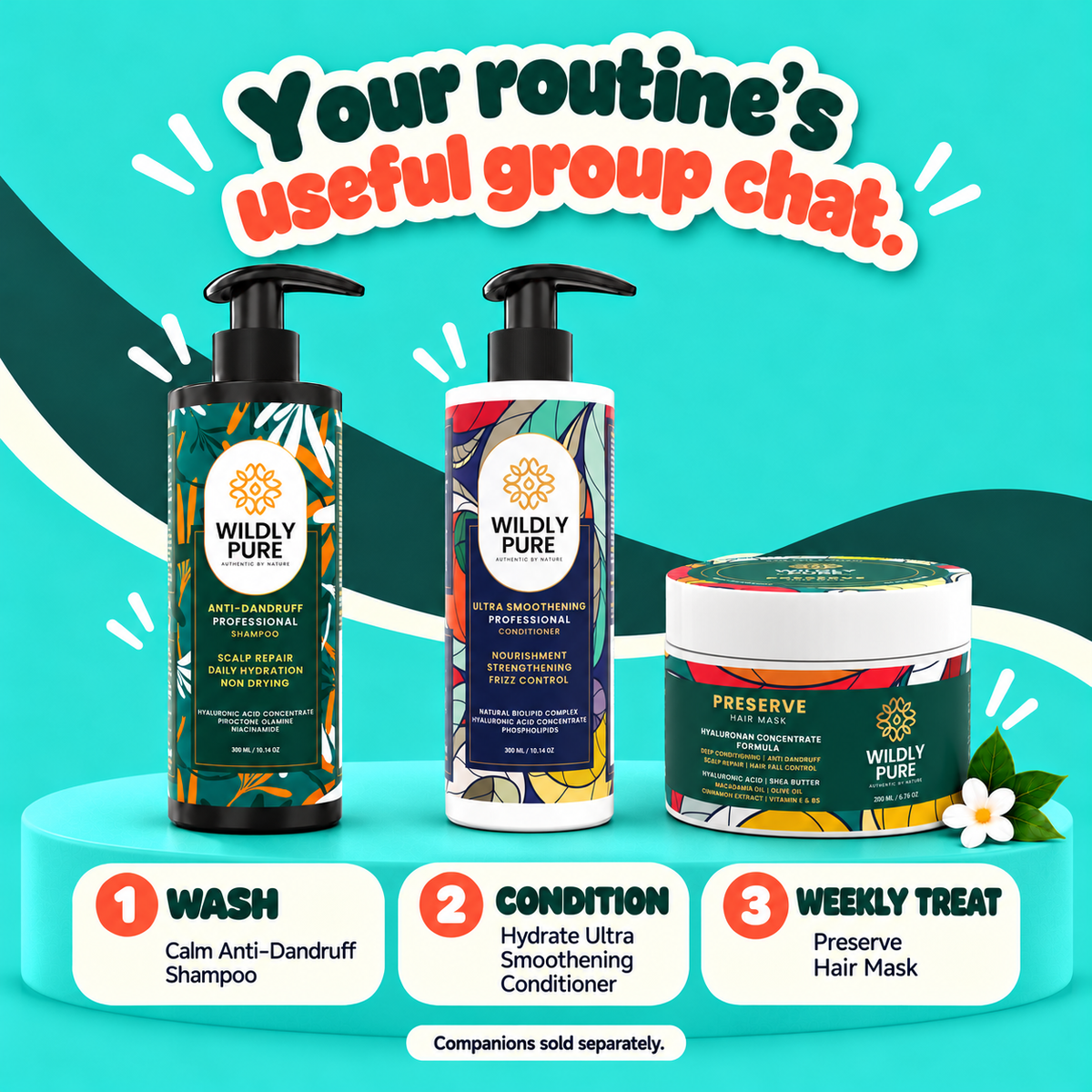 Calm Professional Anti-Dandruff Shampoo – Flakes, Itching & Oily Scalp Care | 300 ml