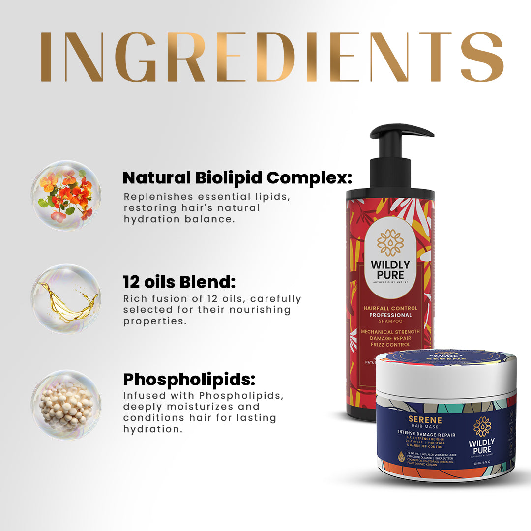 Ultimate 2 in 1 COMBO FOR Dry and Flacky Scalp 300ml + 200ml ( Pack of 2 )