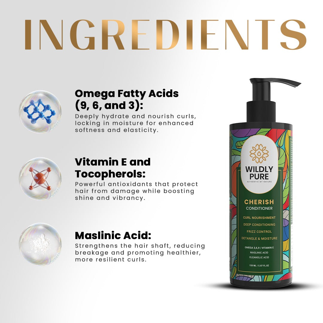 Cherish Conditioner for Dry and Frizzy Hair-150 ml