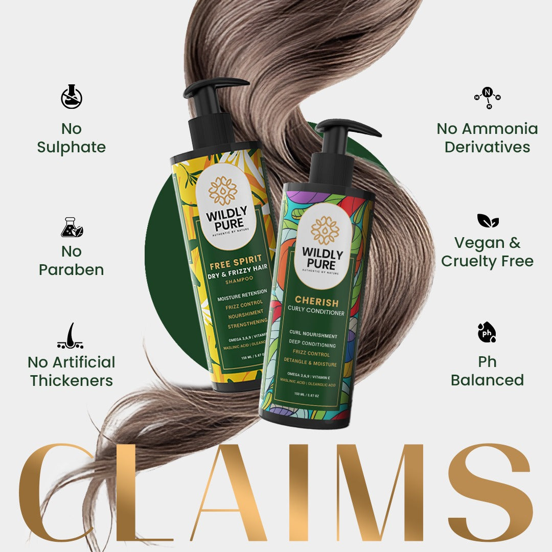 Dry and Frizzy Hair Combo Shampoo and Conditioner with Vitamin E and Tocopherols- 150ml