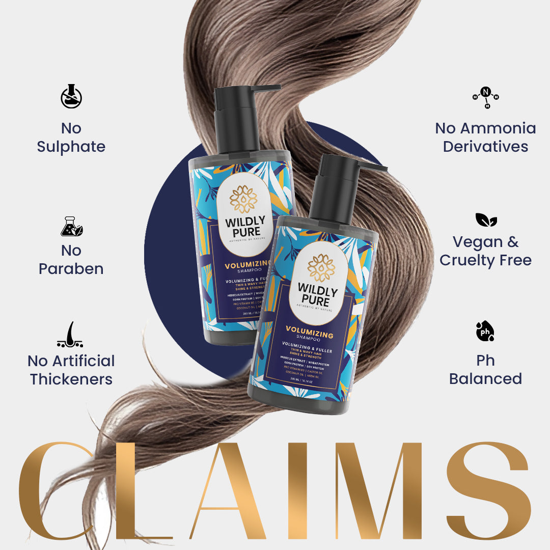 Volumizing Shampoo with Hydrogen Bonding Technology for Thin & Wavy Hair