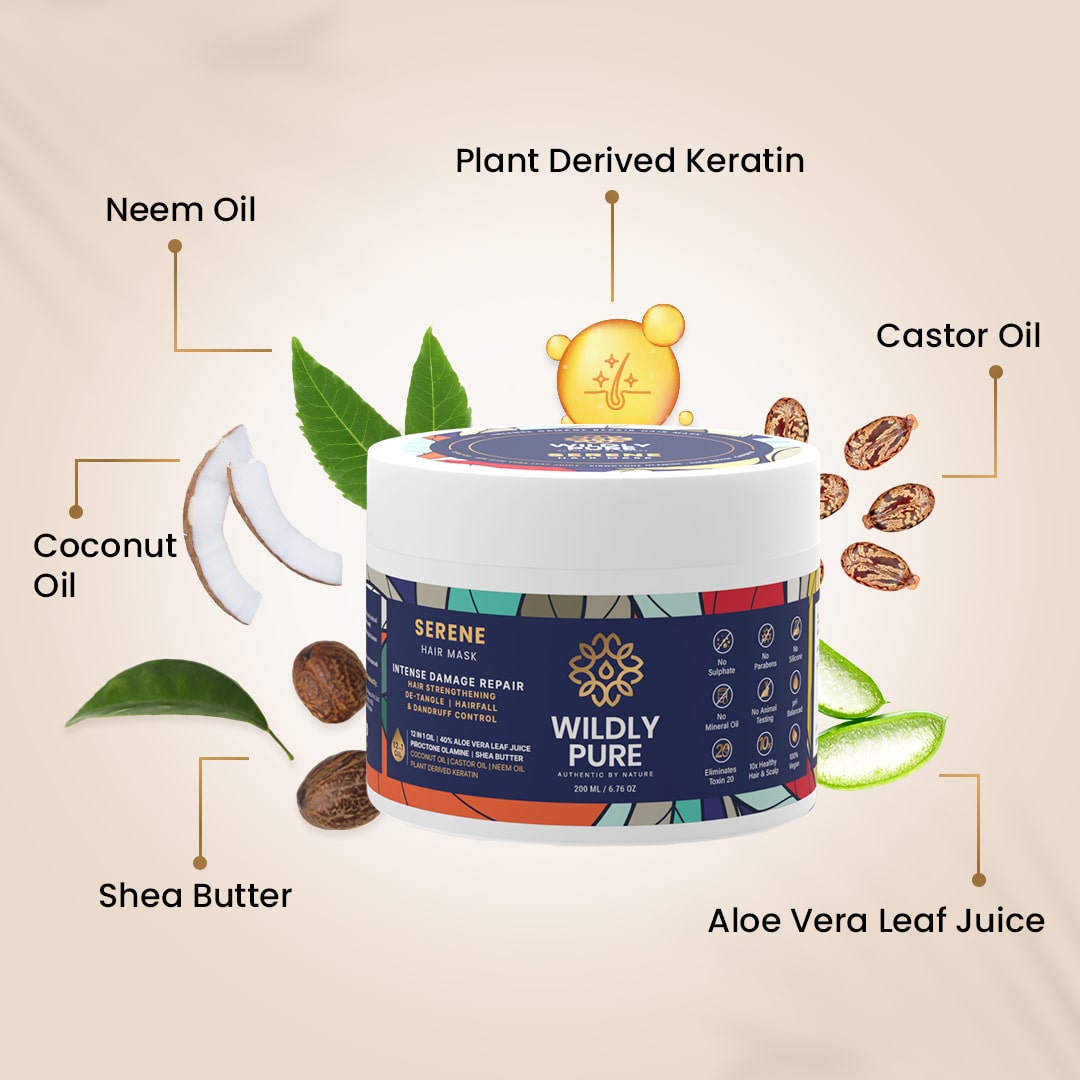 Volume Boost Shampoo and Hair Mask with Hydrogen Bonding Technology and 12 Oils 300ml + 200mL