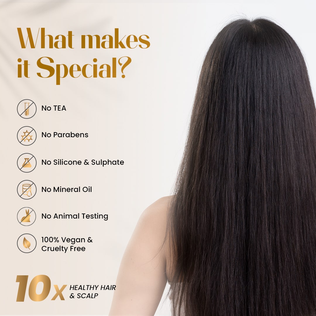 Volume Boost Shampoo and Hair Mask with Hydrogen Bonding Technology and 12 Oils 300ml + 200mL