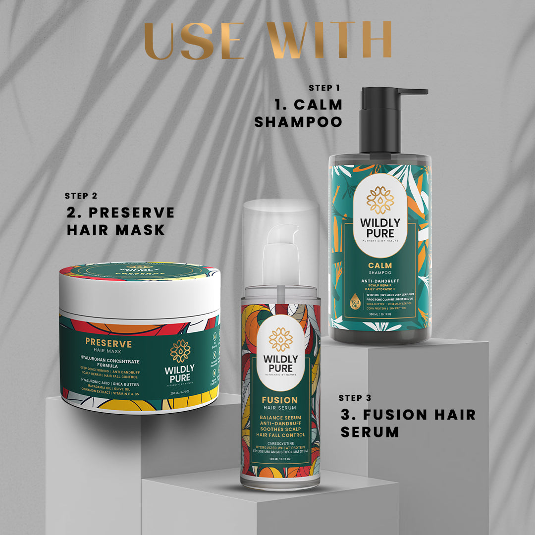 PRESERVE Hair Mask Made With Hyaluronic Acid promotes hair growth & improves Scalp Barrier|Deep Conditioning & Smoothening 200 ml