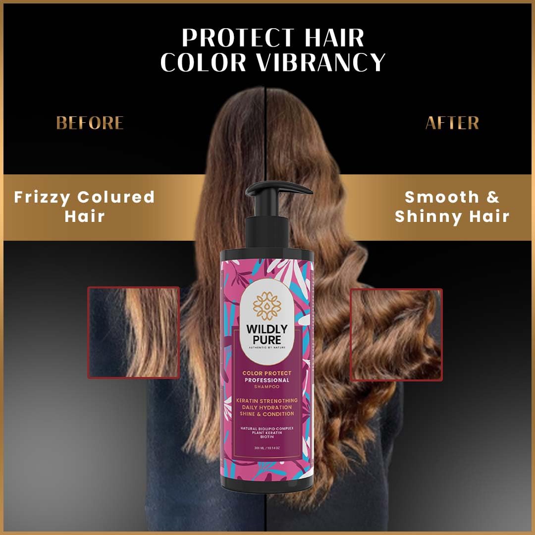 Enrich Plant Keratin Shampoo with Biotin for Strengthening & Color Protection