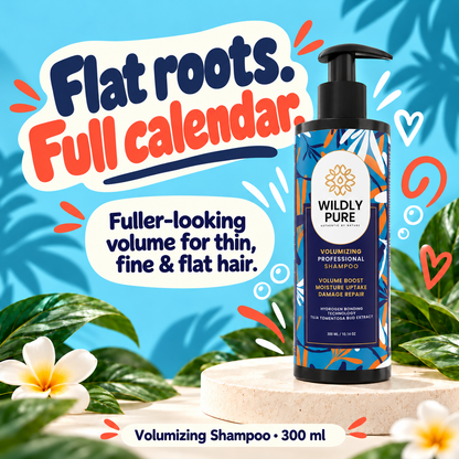 Volumizing Professional Shampoo – Hydrogen Bonding Technology for Thin & Flat Hair | 300 ml