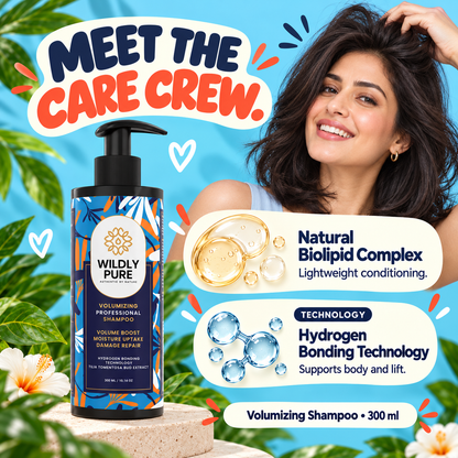 Volumizing Professional Shampoo – Hydrogen Bonding Technology for Thin & Flat Hair | 300 ml
