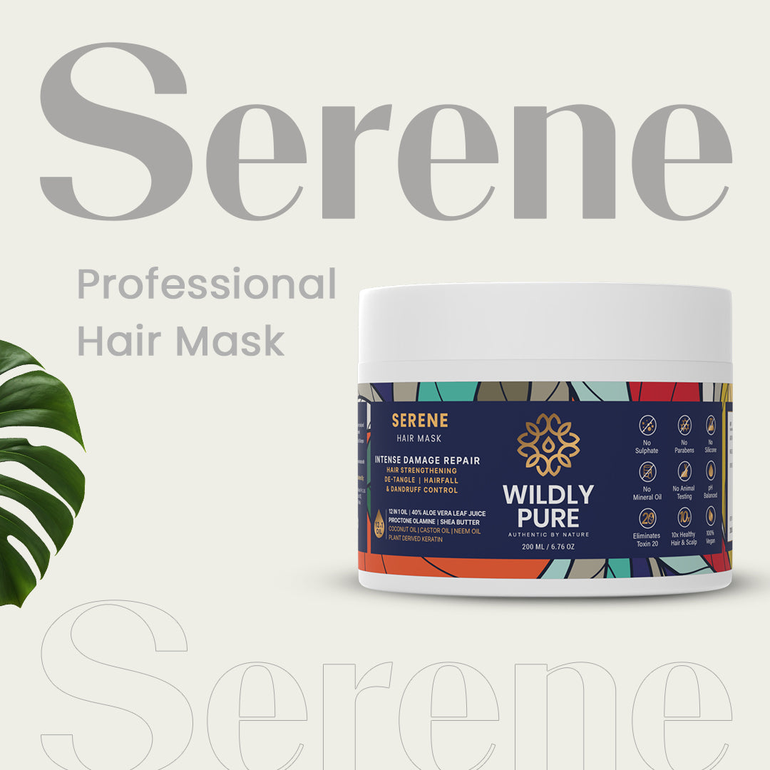 Serene Professional Hair Mask with 12 Oils and Phospholipids for Damage Repair 200mL