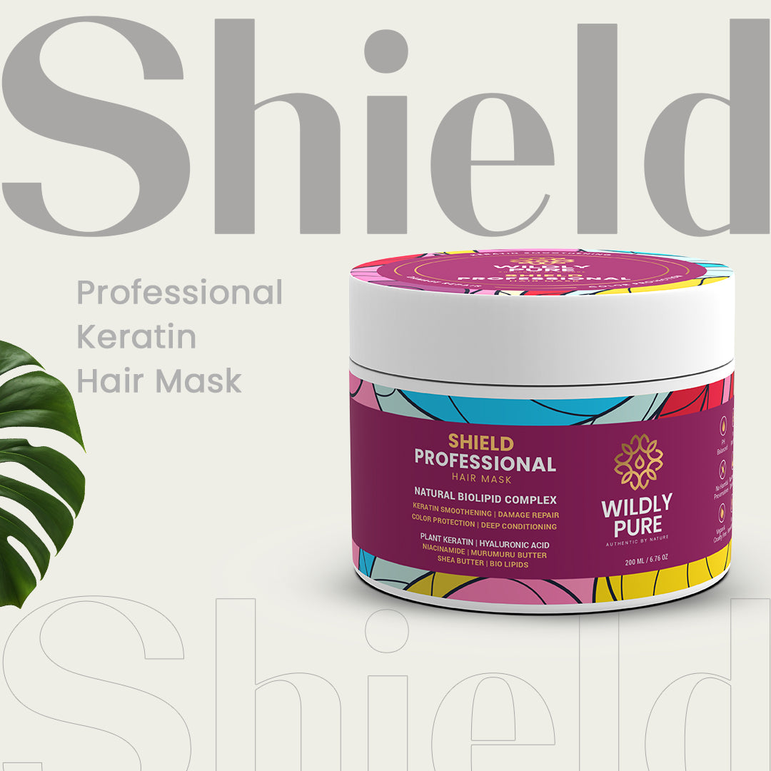 Shield Professional Hair Mask with Plant Keratin for Strength and Color Protection 200mL