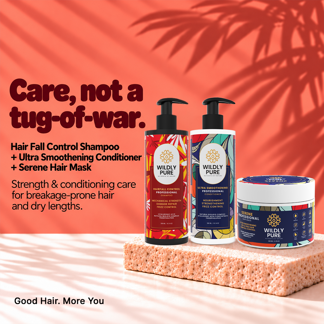 Hair fall Control Kit- EVOLVE HAIR-FALL CONTROL SHAMPOO HYDRATE Conditioner & SERENE Hair Mask