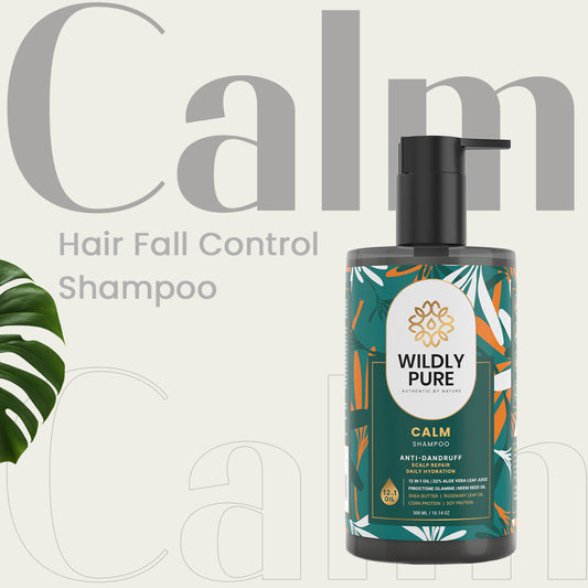 Calm Anti Dandruff Shampoo with Nasturtium Extract, Piroctone Olamine, & Biotin