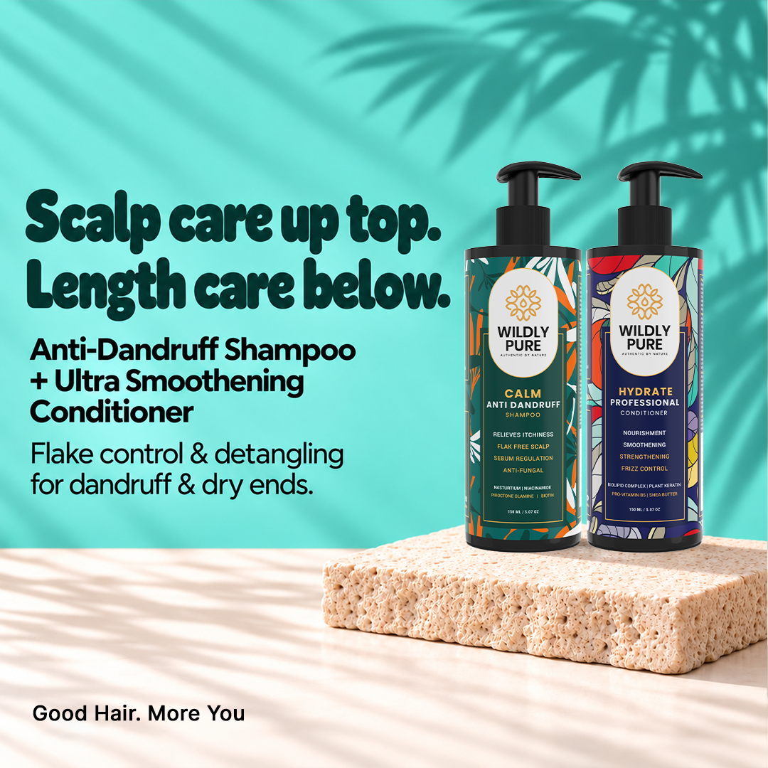 Dandruff Control Shampoo and Conditioner Combo with Nasturtium and Biolipid Complex 150ml x 2