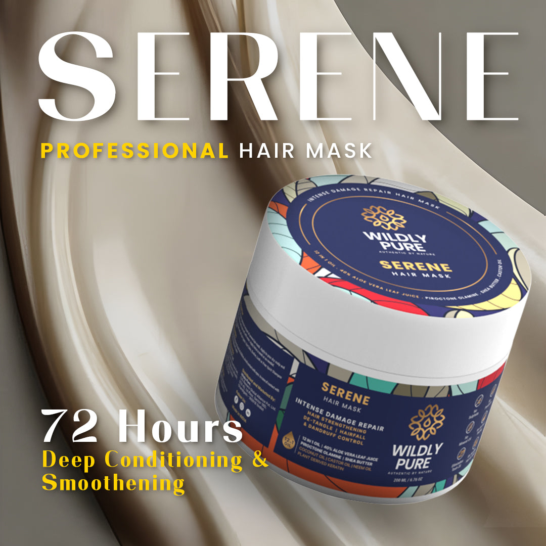 Serene Professional Hair Mask with 12 Oils and Phospholipids for Damag ...