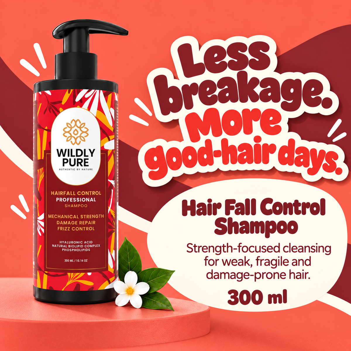 Evolve Professional Hair Fall Control Shampoo – Strength & Damage Care | 300 ml