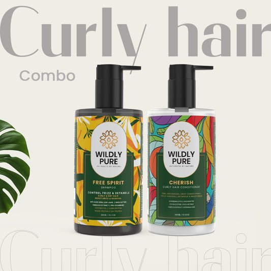 Curly Hair Combo Shampoo and Conditioner with Vitamin E and Tocopherols