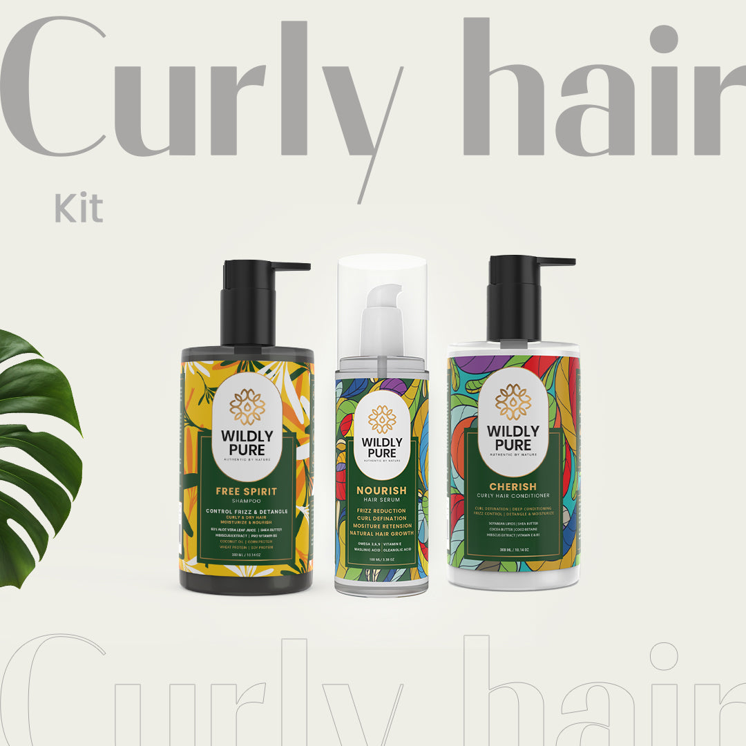 Curly Hair Kit with Vitamin E and Tocopherols to Improve Curl Health & Vibrancy