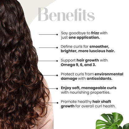 Nourish Hair Serum with Infused Bioactive Molecules for Dry, Frizzy & Curly Hair