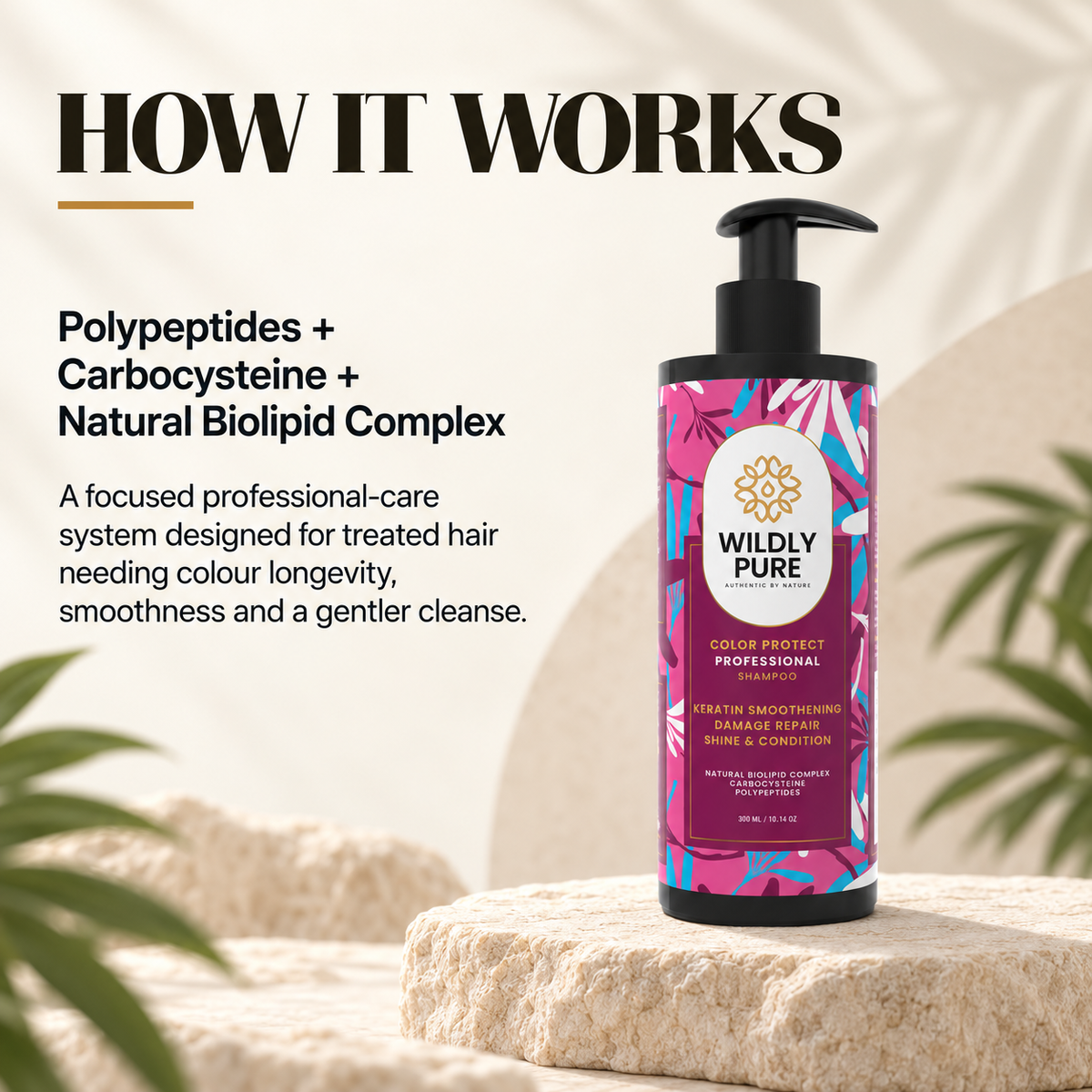 Enrich Professional Color Protect Shampoo – Smoothening & Damage Care | 300 ml