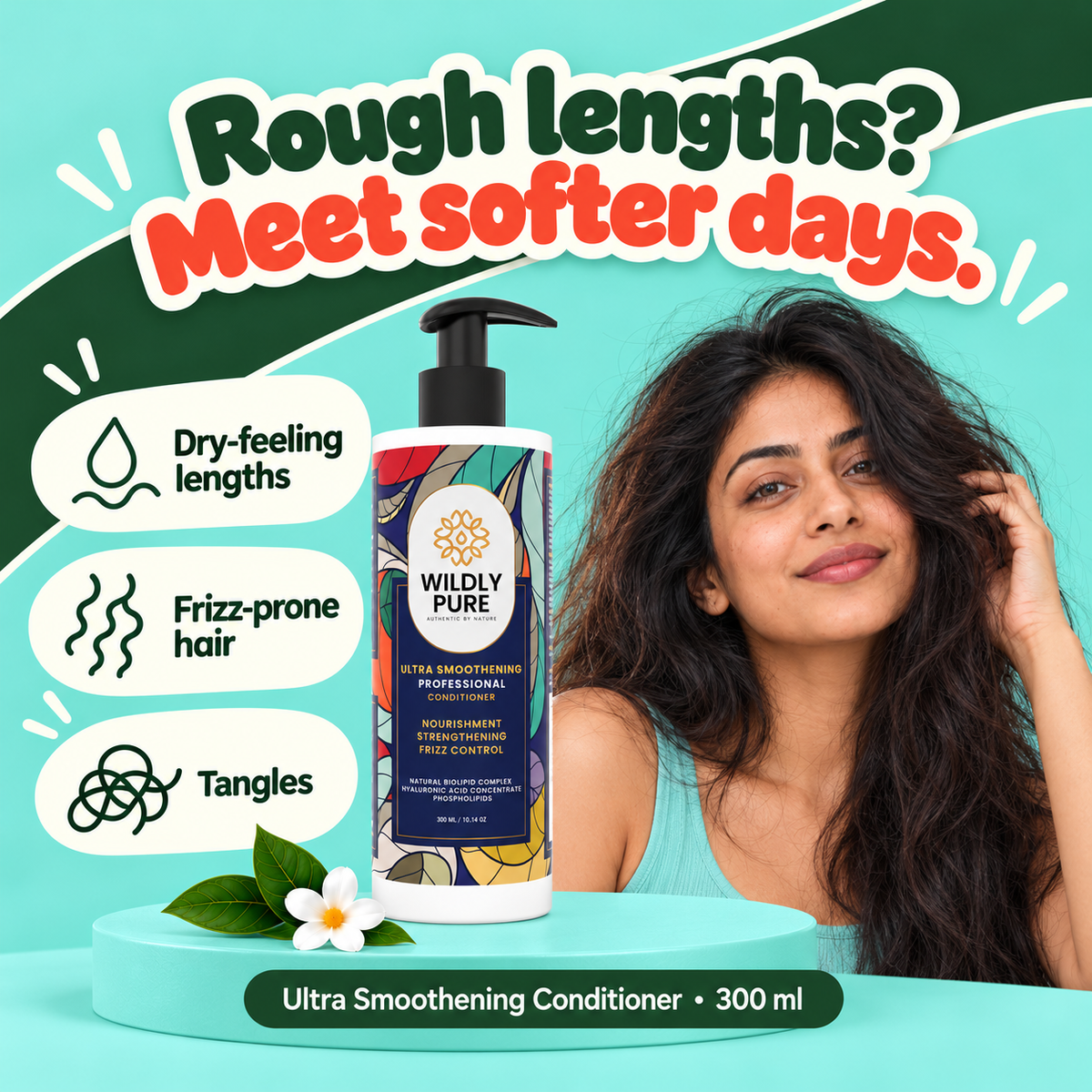 Hydrate Professional Ultra Smoothening Conditioner – 72H Deep Conditioning | 300 ml
