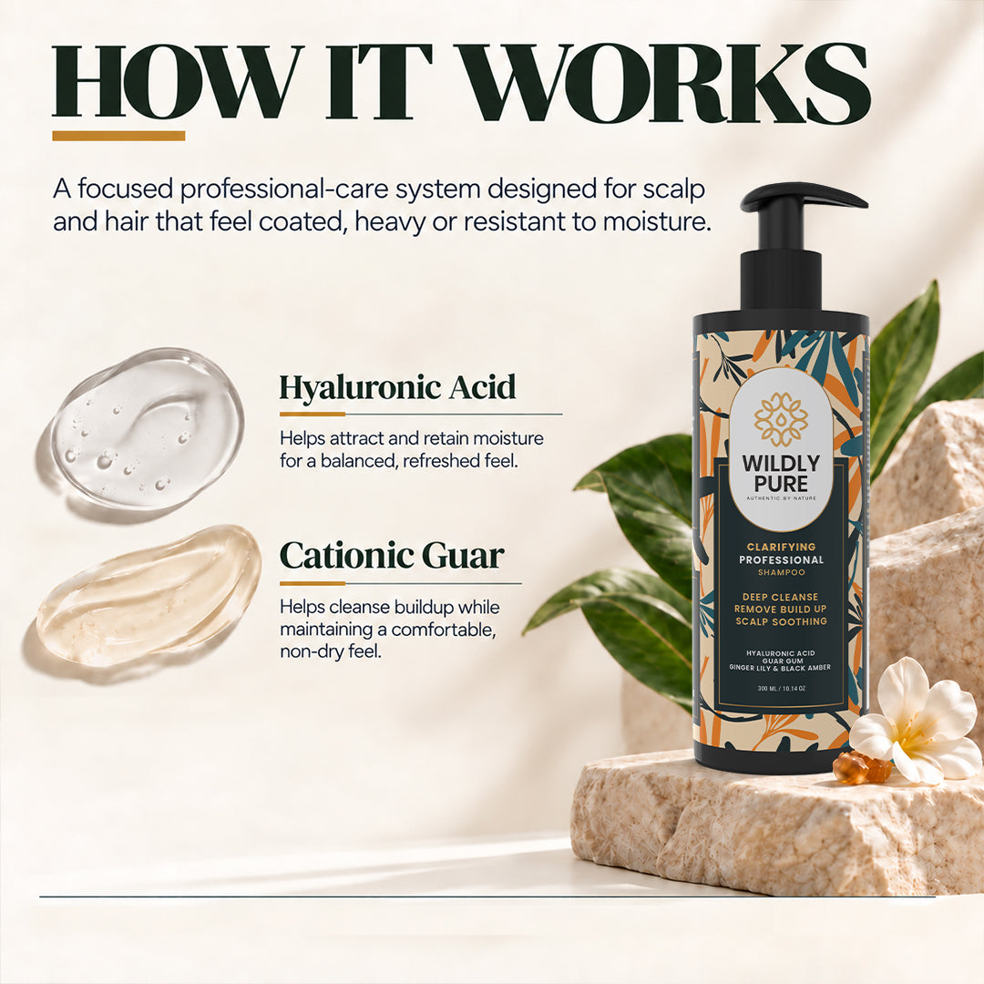 Reset Professional Clarifying Shampoo – Oily Scalp, Build-Up & Hard Water Care | 300 ml