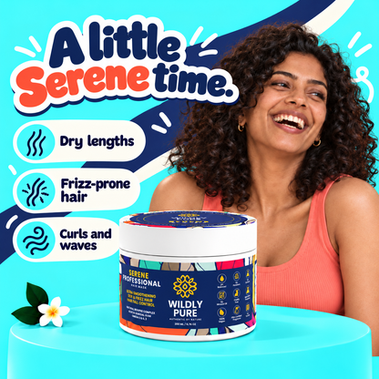 Serene Professional Hair Mask – 10 Min Salon-Like Hair | 72H Frizz Control | 200 ml