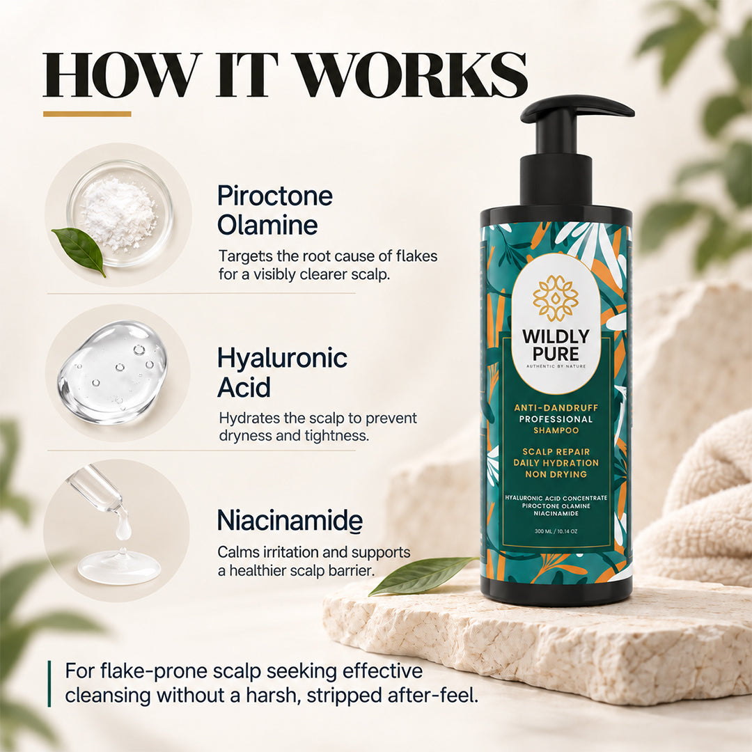 Calm Professional Anti-Dandruff Shampoo – Flakes, Itching & Oily Scalp Care | 300 ml