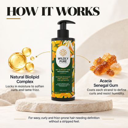 Free Spirit Professional Dry & Frizzy Hair Shampoo – Anti-Frizz Care | 300 ml