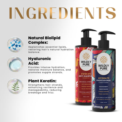 Hairfall Controll SHAMPOO & CONDITIONER Combo for Dry Damaged Hair