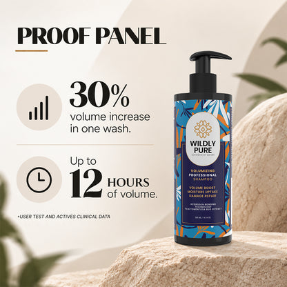 Volumizing Professional Shampoo – Hydrogen Bonding Technology for Thin & Flat Hair | 300 ml