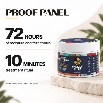 Serene Professional Hair Mask – 10 Min Salon-Like Hair | 72H Frizz Control | Pack of 2 (400 ml)