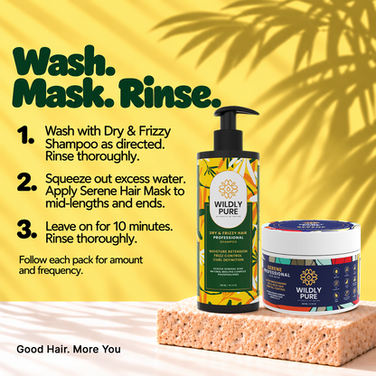 Frizz Reduction SHAMPOO & HAIR MASK for Curly Hair