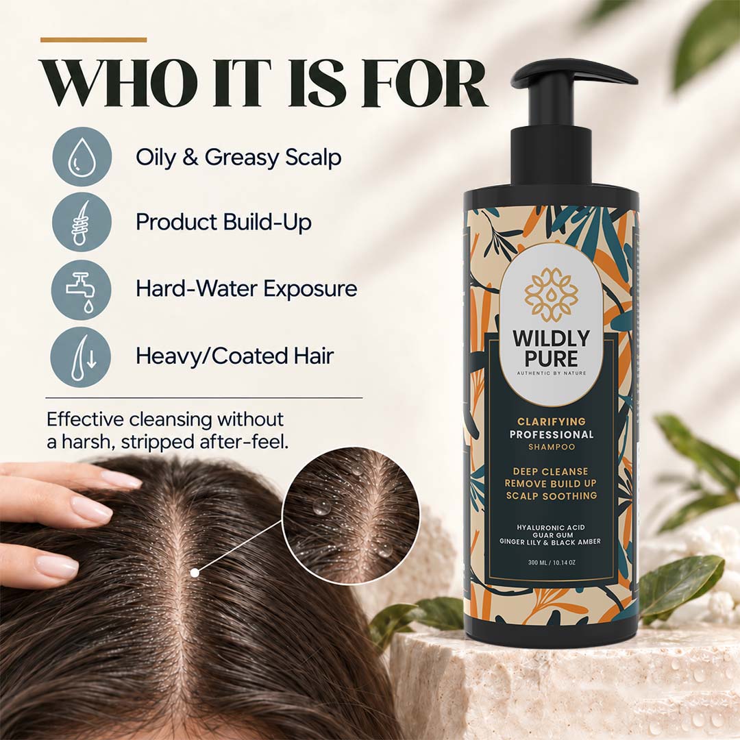 Reset Professional Clarifying Shampoo – Oily Scalp, Build-Up & Hard Water Care | 300 ml