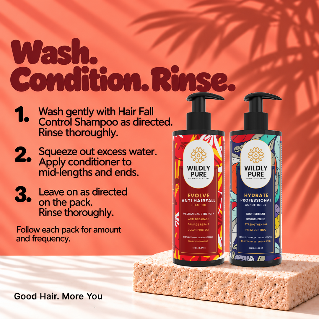 Hairfall Controll SHAMPOO & CONDITIONER Combo for Dry Damaged Hair