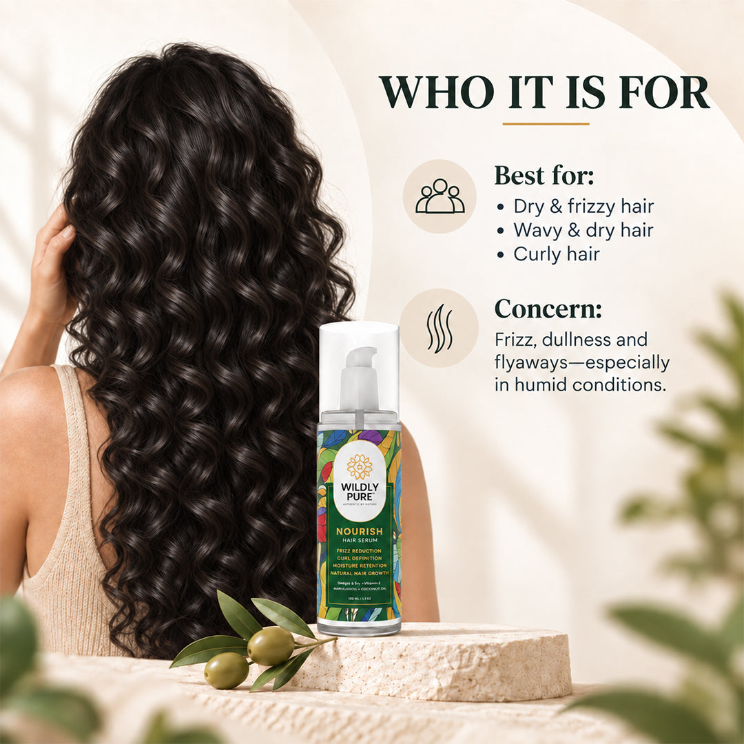 Nourish Professional Hair Serum – Humidity Frizz Control & Shine | 100 ml