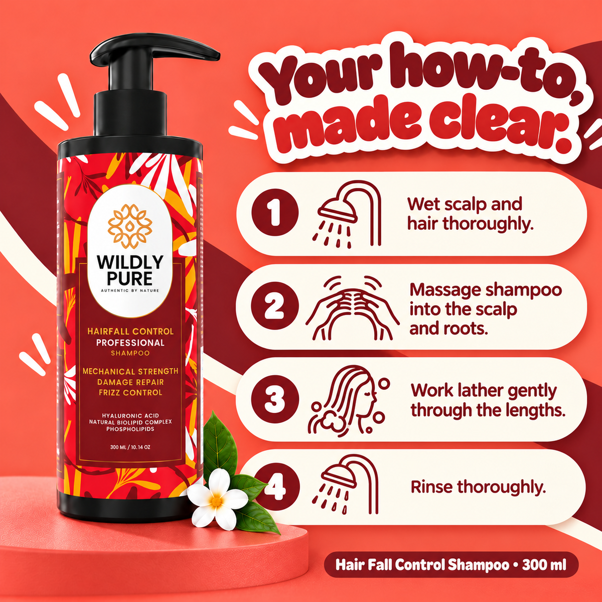Evolve Professional Hair Fall Control Shampoo – Strength & Damage Care | 300 ml