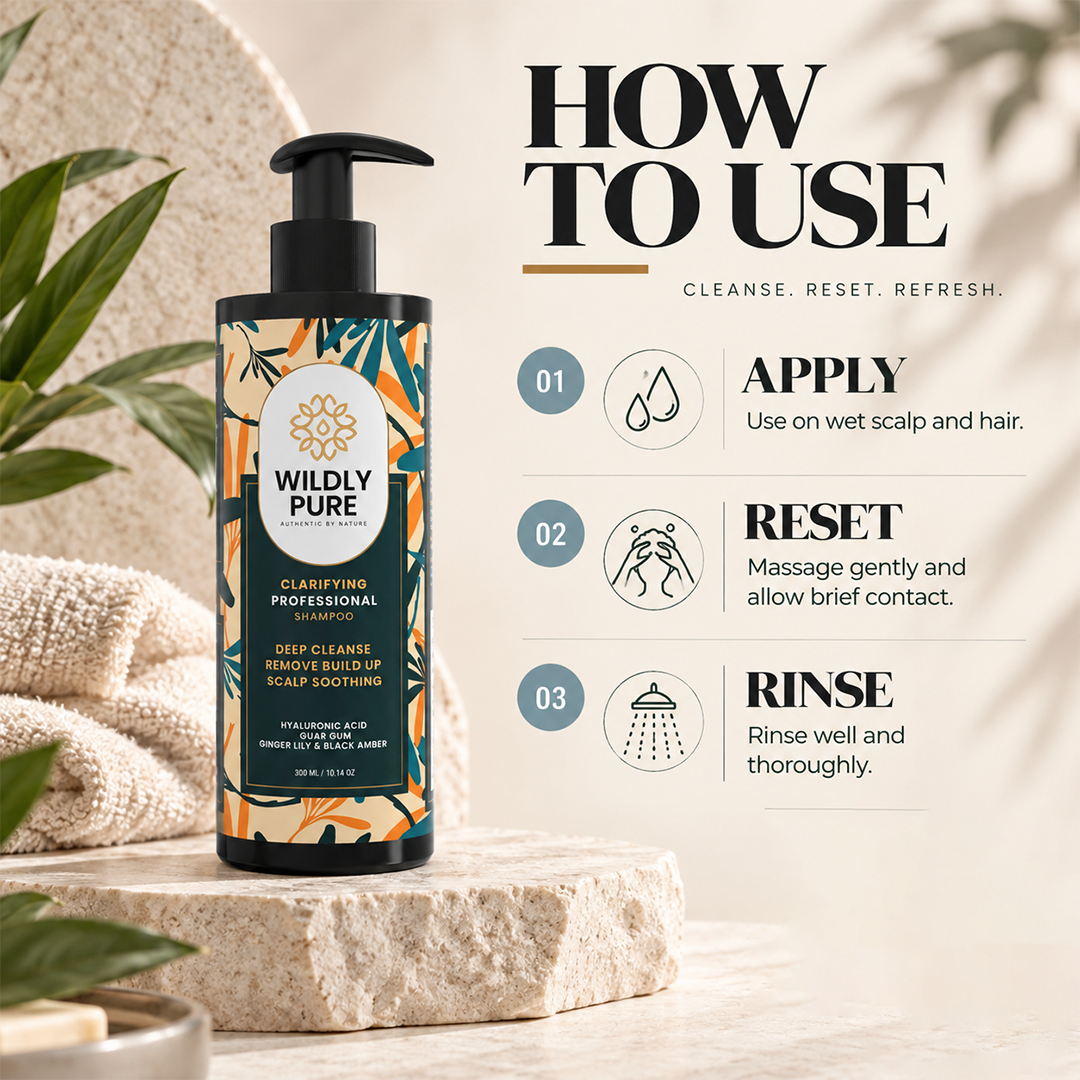 Reset Professional Clarifying Shampoo – Oily Scalp, Build-Up & Hard Water Care | 300 ml