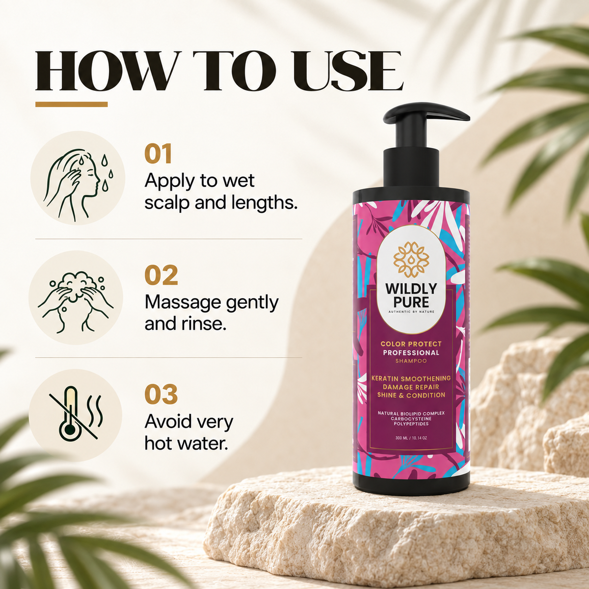 Enrich Professional Color Protect Shampoo – Smoothening & Damage Care | 300 ml