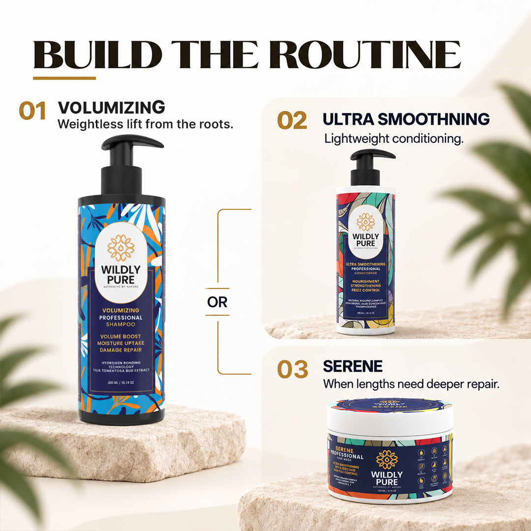 Volumizing Professional Shampoo – Hydrogen Bonding Technology for Thin & Flat Hair | 300 ml