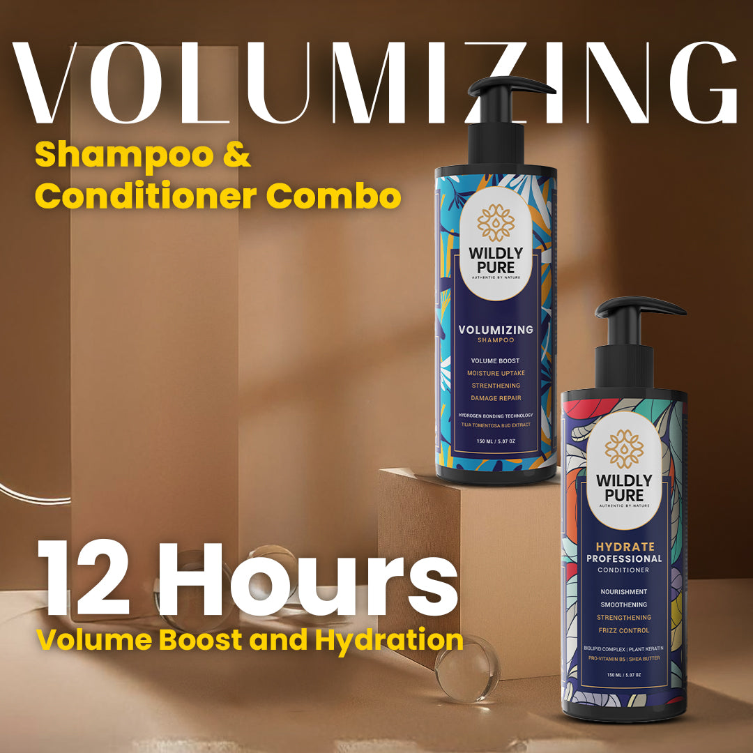Volumizing shampoo and conditioner combo with Hydrogen Bonding & Biolipid Complex 150ml x 2