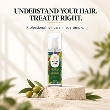 Nourish Professional Hair Serum – Humidity Frizz Control & Shine | 100 ml