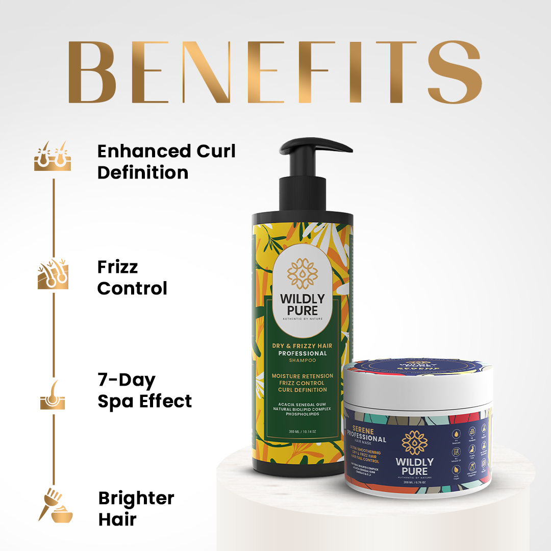 Frizz Reduction SHAMPOO & HAIR MASK for Curly Hair