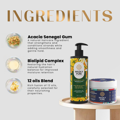 Frizz Reduction SHAMPOO & HAIR MASK for Curly Hair