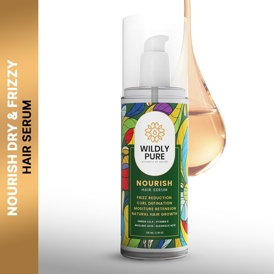 Nourish Hair Serum with Infused Bioactive Molecules for Dry, Frizzy & Curly Hair