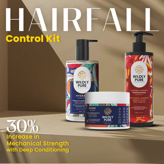 Hair fall Control Kit- EVOLVE HAIR-FALL CONTROL SHAMPOO HYDRATE Conditioner & SERENE Hair Mask