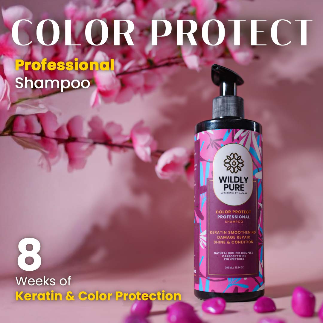 Enrich Plant Keratin Shampoo with Biotin for Strengthening & Color Protection