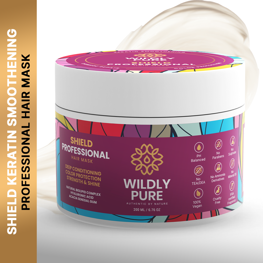 Shield Professional Hair Mask with Plant Keratin for Strength and Color Protection 200mL