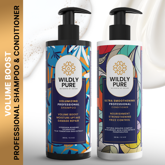 Volumizing shampoo and conditioner combo with Hydrogen Bonding & Biolipid Complex