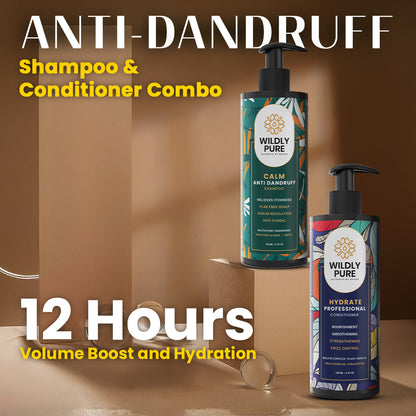 Dandruff Control Shampoo and Conditioner Combo with Nasturtium and Biolipid Complex 150ml x 2
